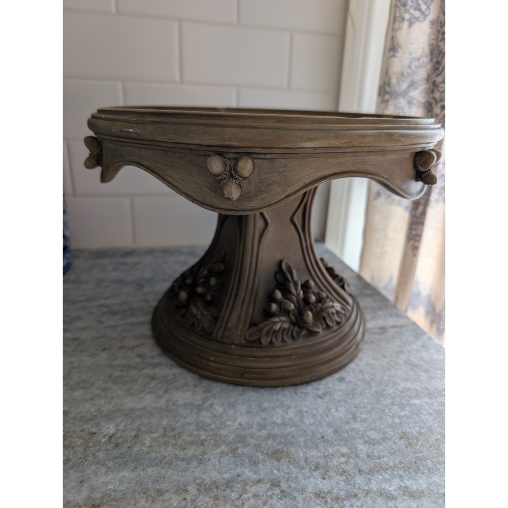 Vintage Southern Living At Home Jackson Cake Pedestal‎ Plate Goldish Color